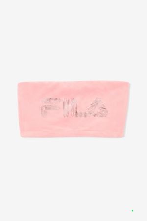 FILA Iman Bandeau Top Shirts Pink,Womens Clothing | CA.ZTKRDN457